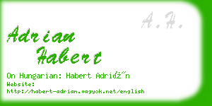 adrian habert business card